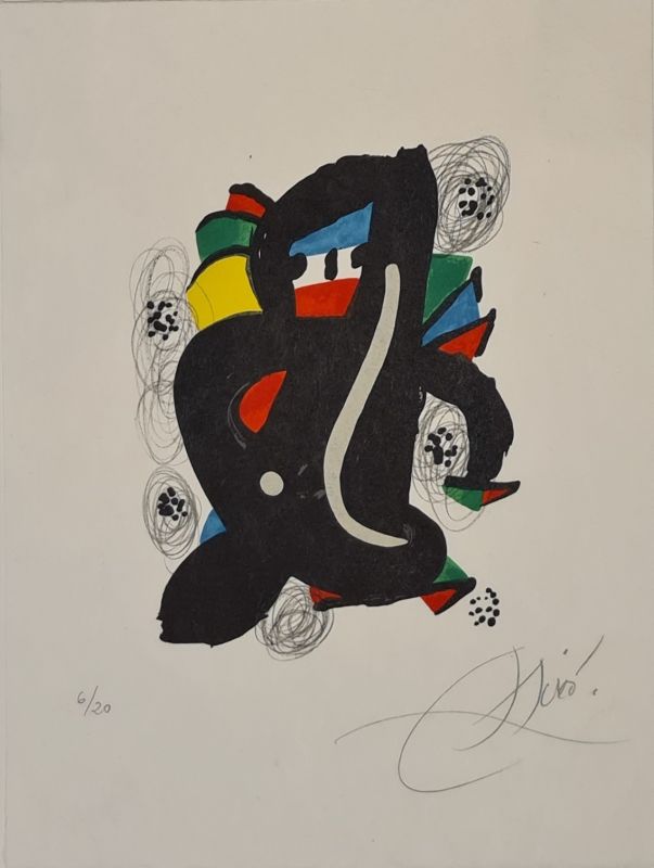 The acid melody (Lithograph) - Joan  MIRO