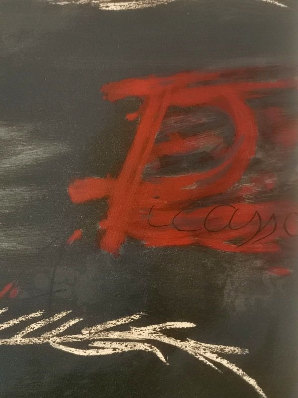 Hommage à Picasso (Lithographie) - Antoni  TAPIES