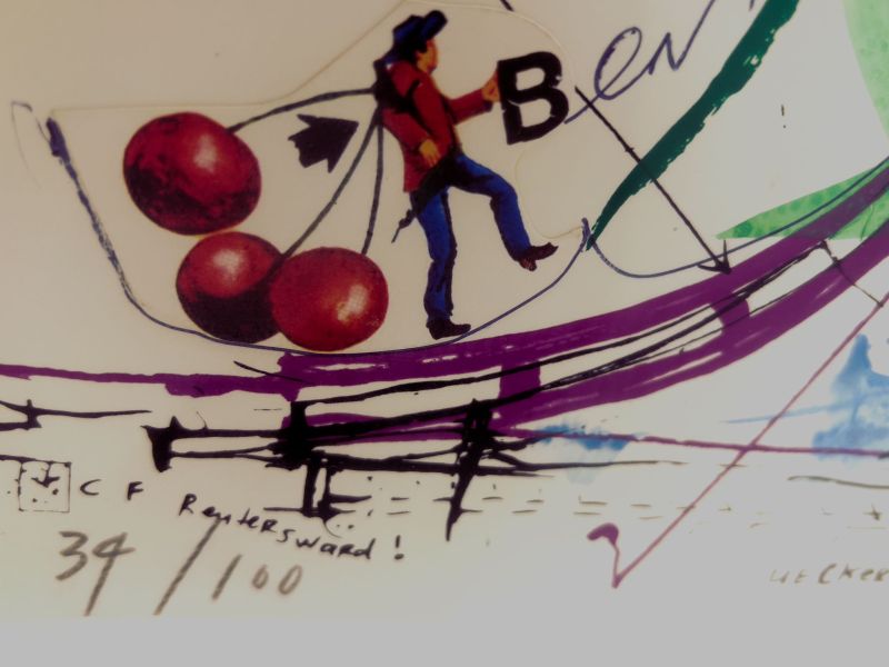 Le Monstre dans la forêt (Hommage à Yves Klein) (Technique mixte (moderne)) - Jean TINGUELY
