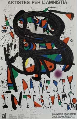 Artistes Per L'Amnistia (Affiche) - Joan  MIRO