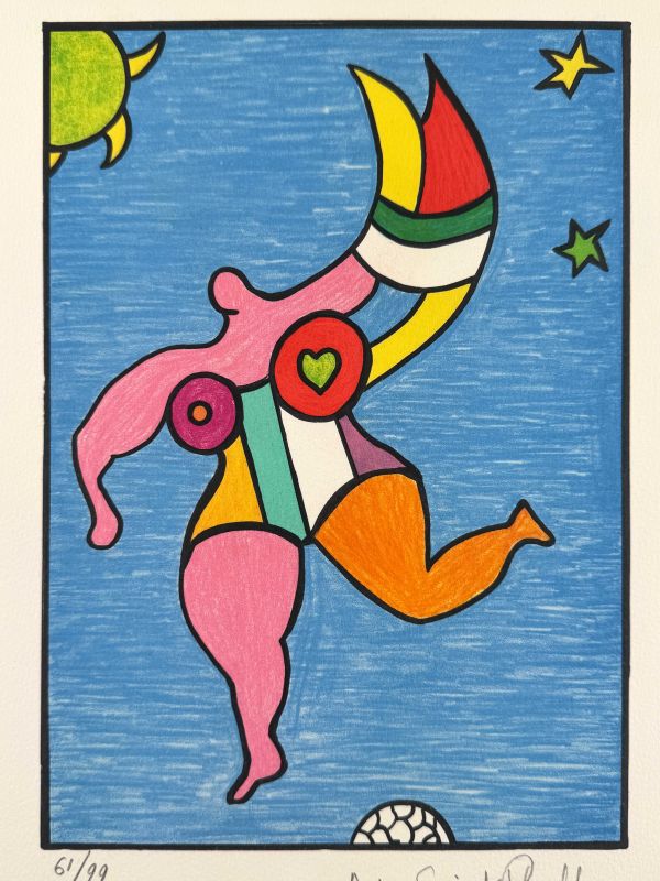 Nana arc-en-ciel (Farblithographie) - Niki DE SAINT PHALLE