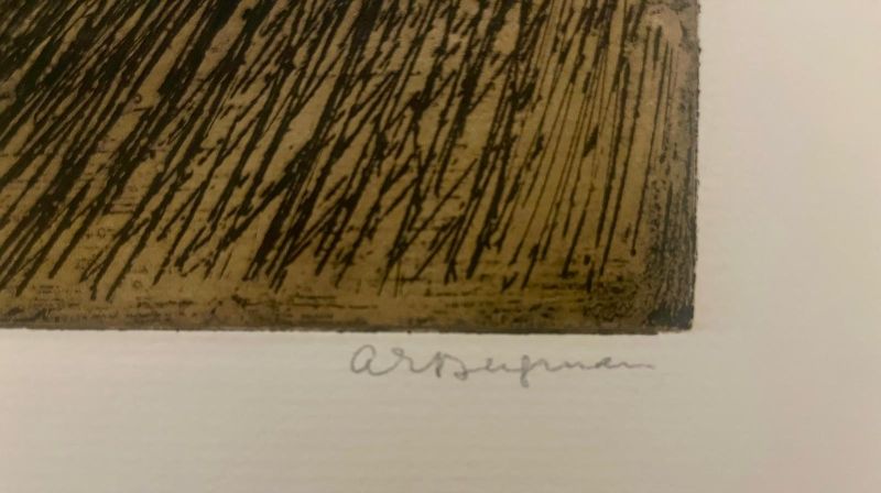 G 30-1958 Vallée (Eau-forte) - Anna-Eva BERGMAN