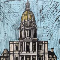 Les Invalides (Litografía) — Bernard BUFFET — Vista de detalle