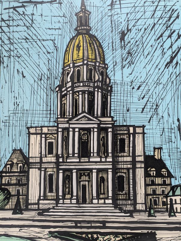 Les Invalides (Litografía) — Bernard BUFFET — Vista de detalle