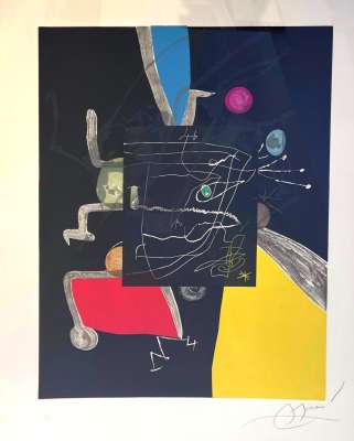 Llibre dels sis sentits (Books of th six senses) (Etching and aquatint) - Joan  MIRO