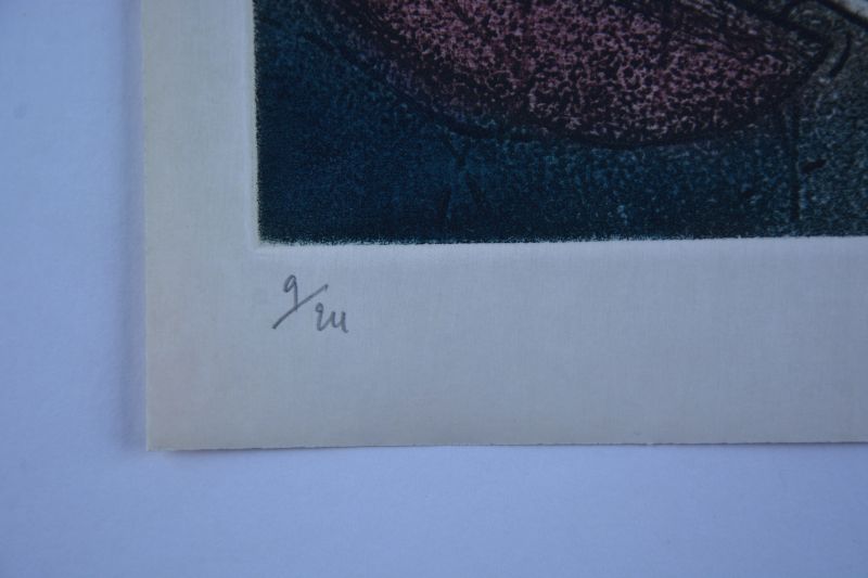 Les Voix (Radierung und Aquatinta) - Roberto  MATTA