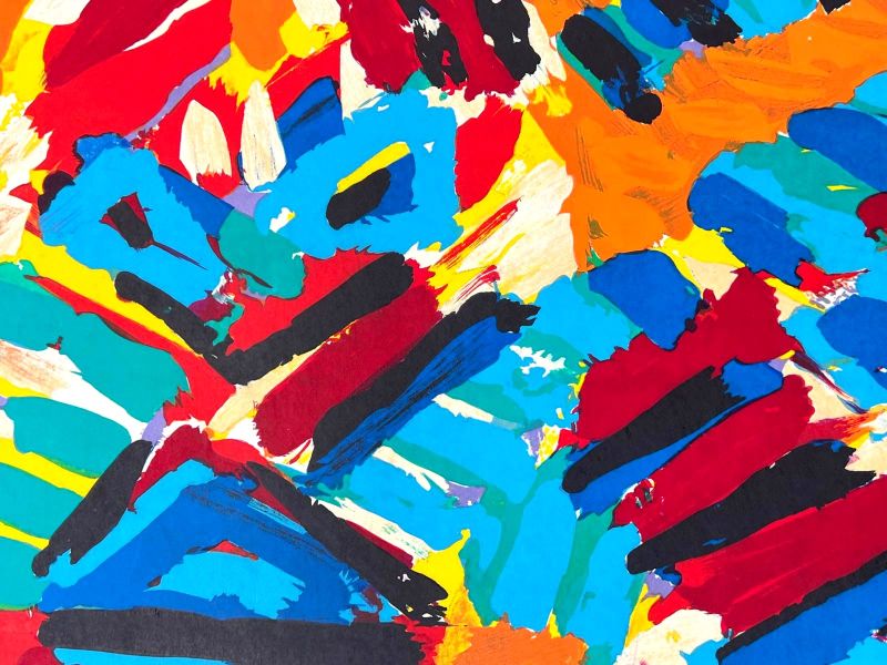 Sunshine Cat (Lithographie) - Karel APPEL