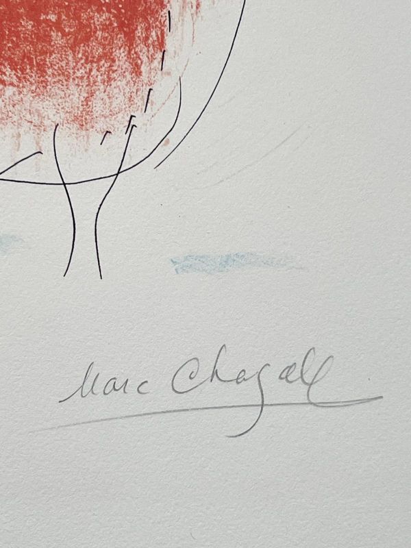 The Red Rooster (Lithograph) - Marc CHAGALL