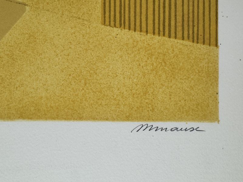 André Minaux (1923-1986) // Nu dans l'atelier (Litografía) — Artistes Divers — Detalle de la firma