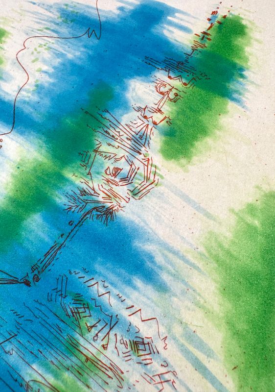 Pour Saint-Pol Roux (Radierung und Aquatinta) - André  MASSON