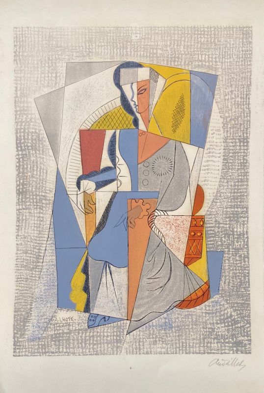 Femme assise (Lithograph) - André LHOTE