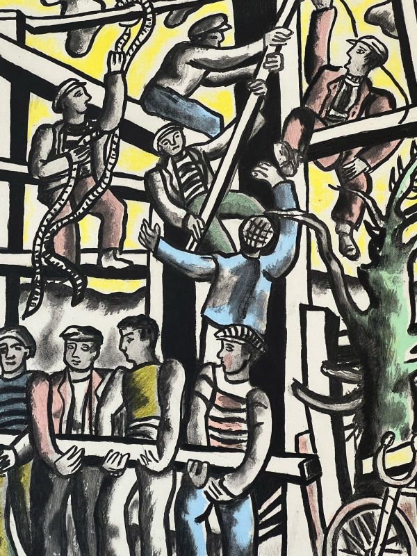 Les Constructeurs (Aguatinta) - Fernand LEGER