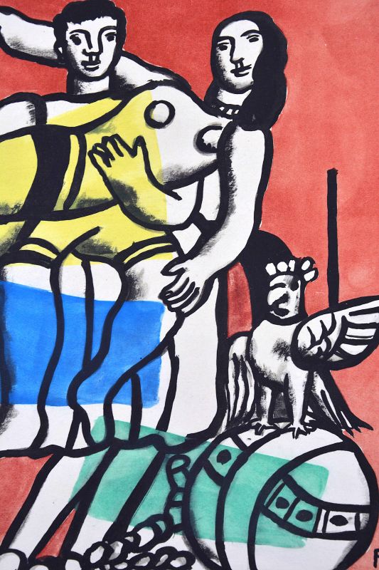 Die Parade (Farblithographie) - Fernand LEGER