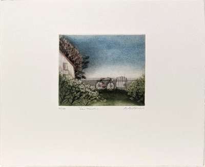 Le mur (Aquatinte) - Annapia ANTONINI