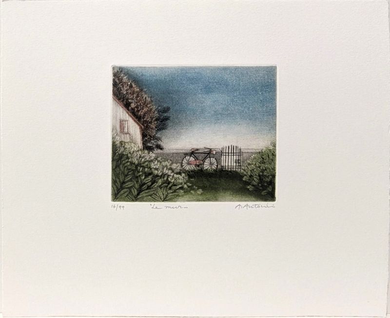 Le mur (Aquatinte) - Annapia ANTONINI