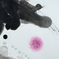 The riddled angel (Aquatint) — Joan MIRO — Detail view