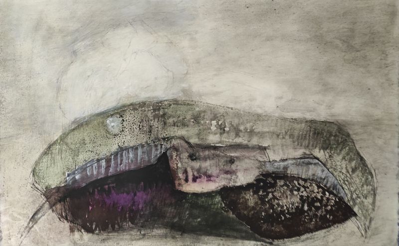 Reptile (Gouache (contemporary)) - Véronique NEROU