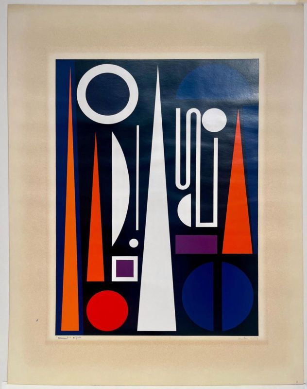 Minuit (Sérigraphie) - Auguste HERBIN
