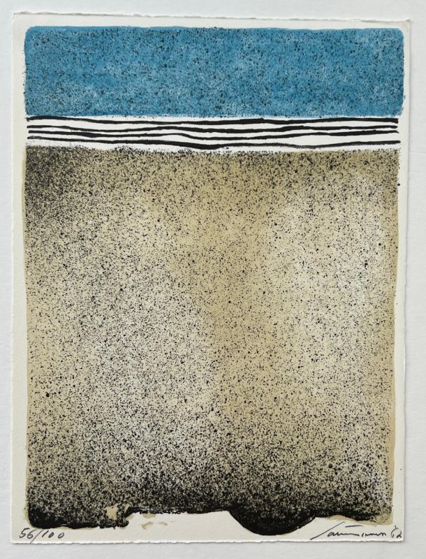 Homage to Hans Arp (Lithograph) - Giuseppe  SANTOMASO