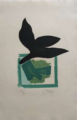 L'Iris (Lithographie) - Georges BRAQUE