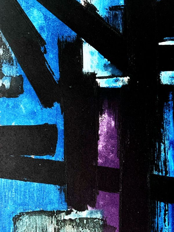 Eau-forte I (Eau-forte et aquatinte) - Pierre  SOULAGES