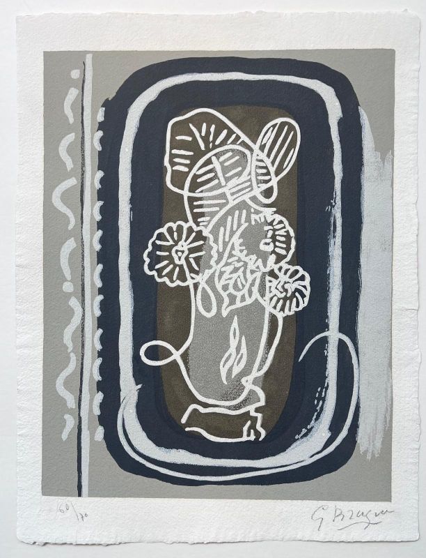 Si je mourais là-bas (Grabado en madera) - Georges BRAQUE