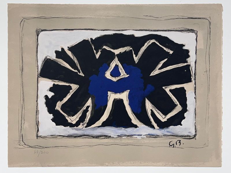 Deux Oiseaux (Pour Saint-Gall) (Lithograph) - Georges BRAQUE