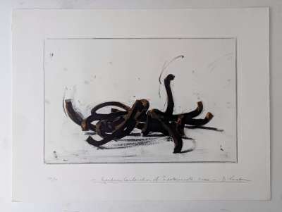 Random Combination of Indeterminate Lines I (Grabado) - Bernar VENET