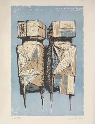 Lynn Russell Chadwick (1914-2003) // Watchers (Lithographie) -  Artistes Divers