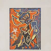 Jean-Marc Scanreigh (1950) // Un de ces joueurs (Lithographie) — Artistes Divers