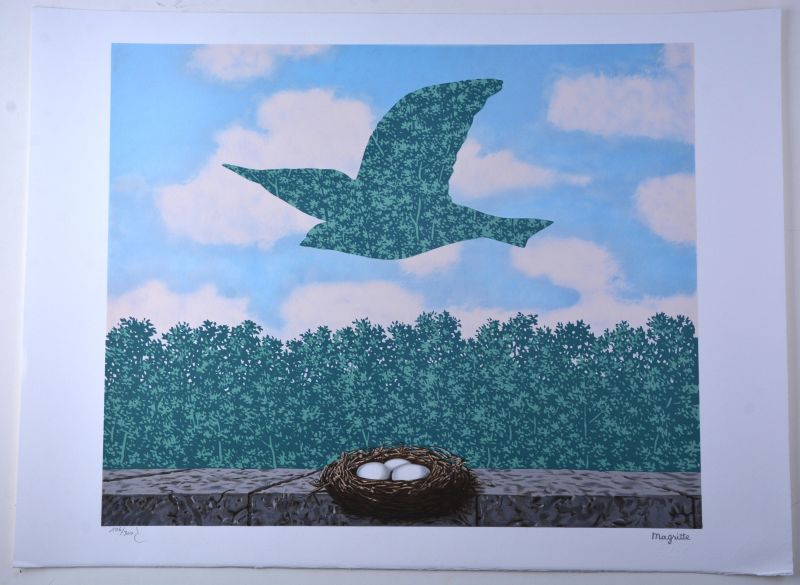 Der Fr&uuml;hling (Farblithographie) - René MAGRITTE