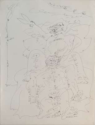 Samson et Dalila (Dessin (moderne)) - André  MASSON
