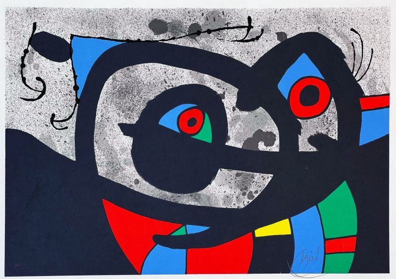 Le Lézard aux plumes d'or (Lithographie) - Joan  MIRO