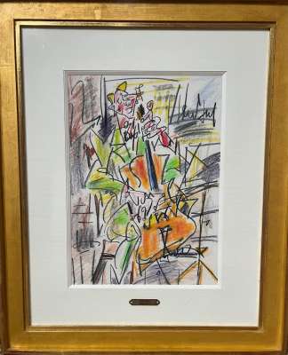 Der Cellist (Pastellfarben (Modern)) -  GEN PAUL