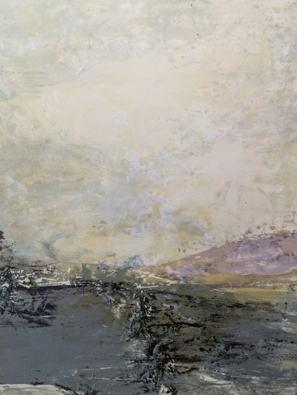 Hommage an Nobutaka Shikanai (Farblithographie) - Wou-ki  ZAO