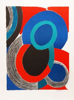 Vol de nuit (Lithographie) - Sonia DELAUNAY