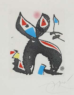 The hammer without a master, plate V (Etching and aquatint) - Joan  MIRO