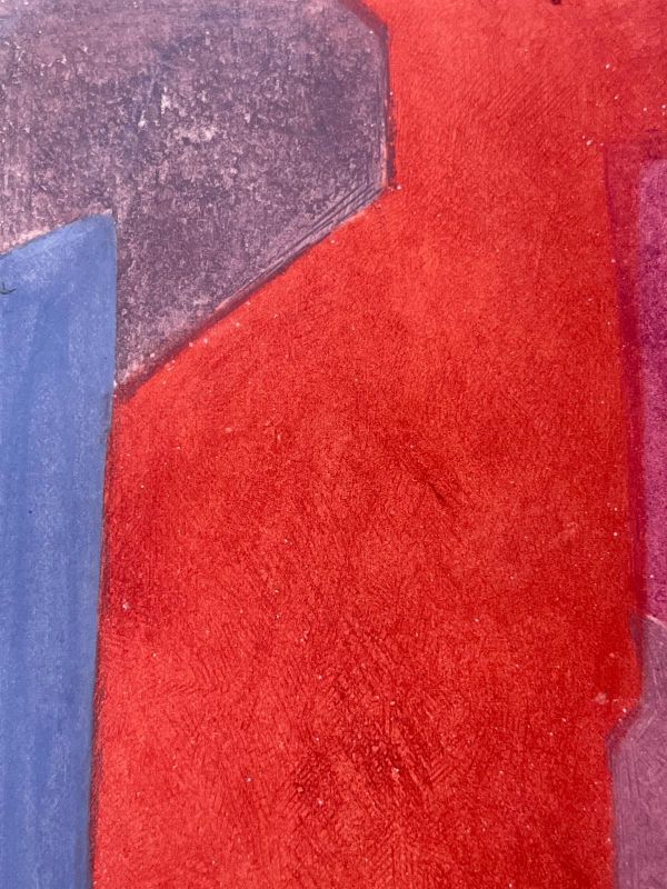 Composition in purple, blue and red (Etching and aquatint) - Serge  POLIAKOFF