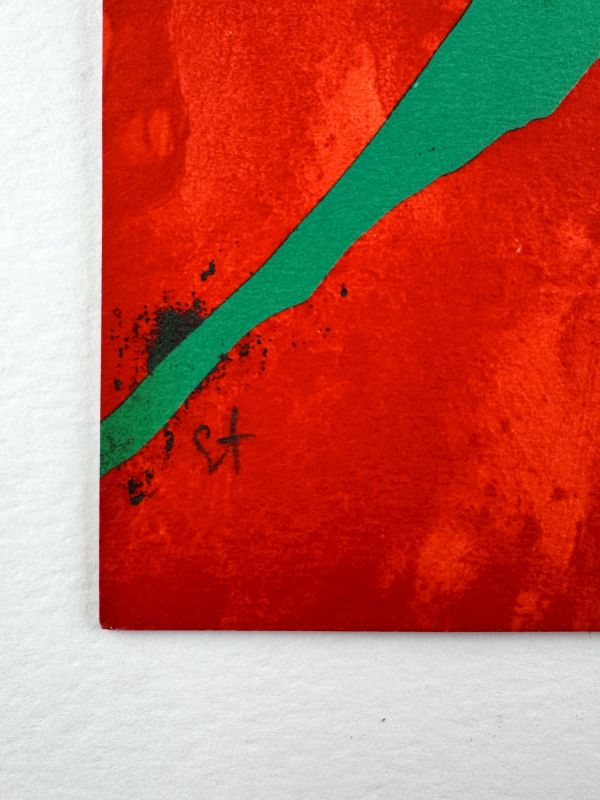Xian red and orange (Lithograph) - Olivier DEBRE