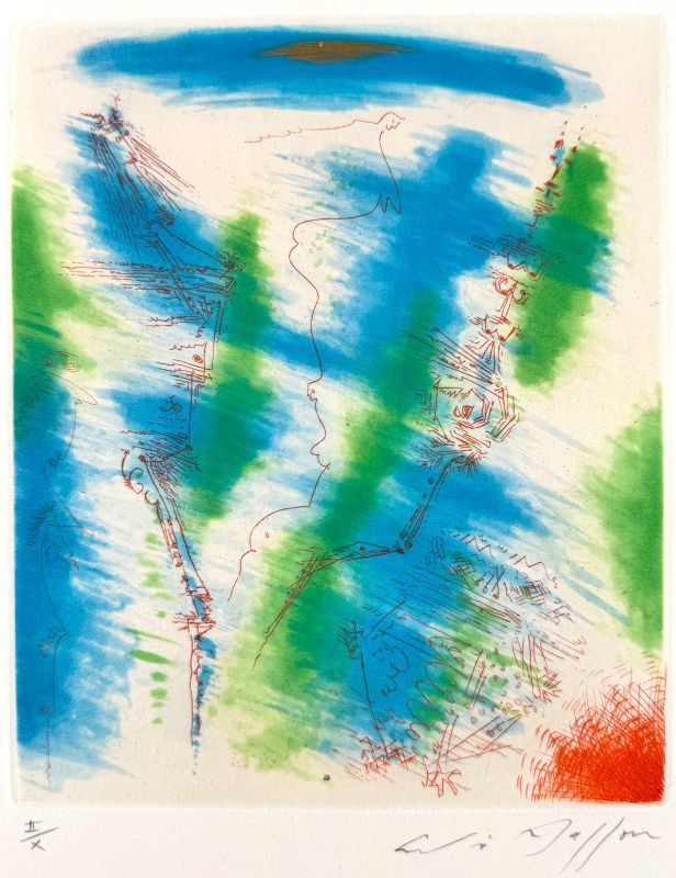 Pour Saint-Pol Roux (Radierung und Aquatinta) - André  MASSON