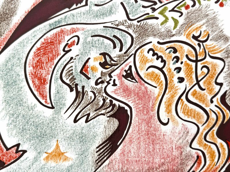 Sonette von Louise Lab&eacute; (Farblithographie) - André  MASSON
