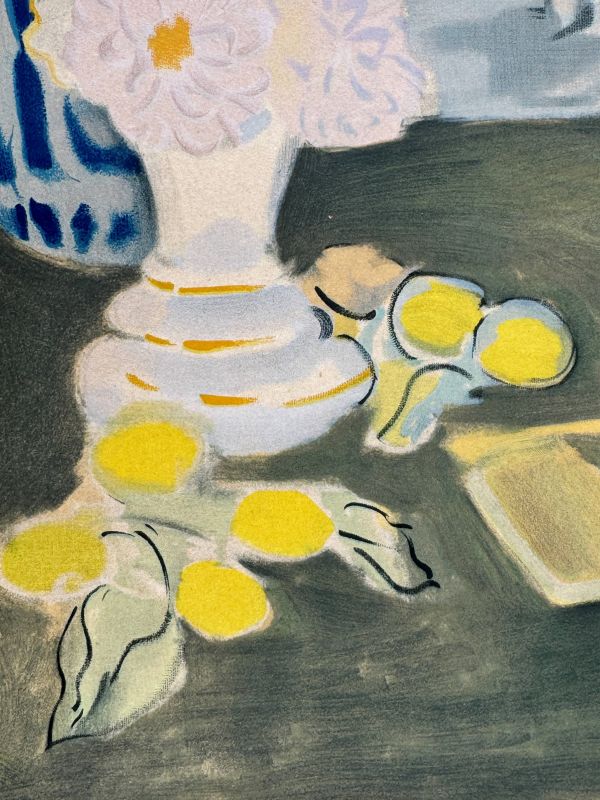 Still Life with Lemons and Three Vases (Lithograph) - Henri  MATISSE
