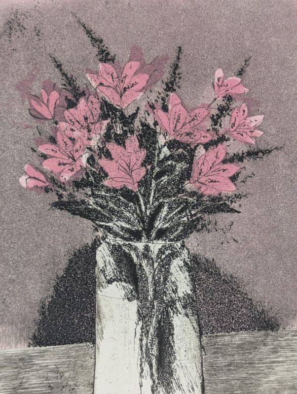 Ramo rosa (Aguatinta) - Annapia ANTONINI