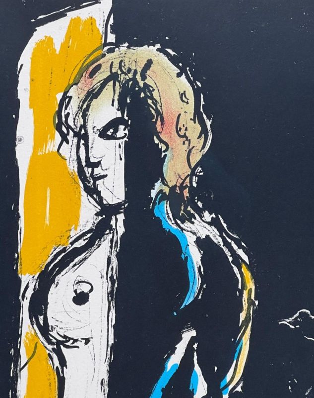 El Perfil azu (Litografía) - Marc CHAGALL