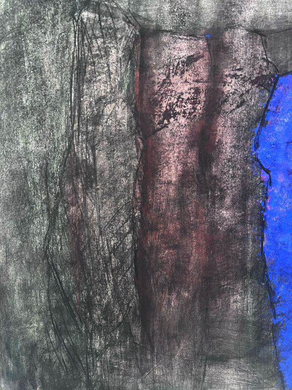 Aparición azul (Gouache (contemporáneo)) - Véronique NEROU