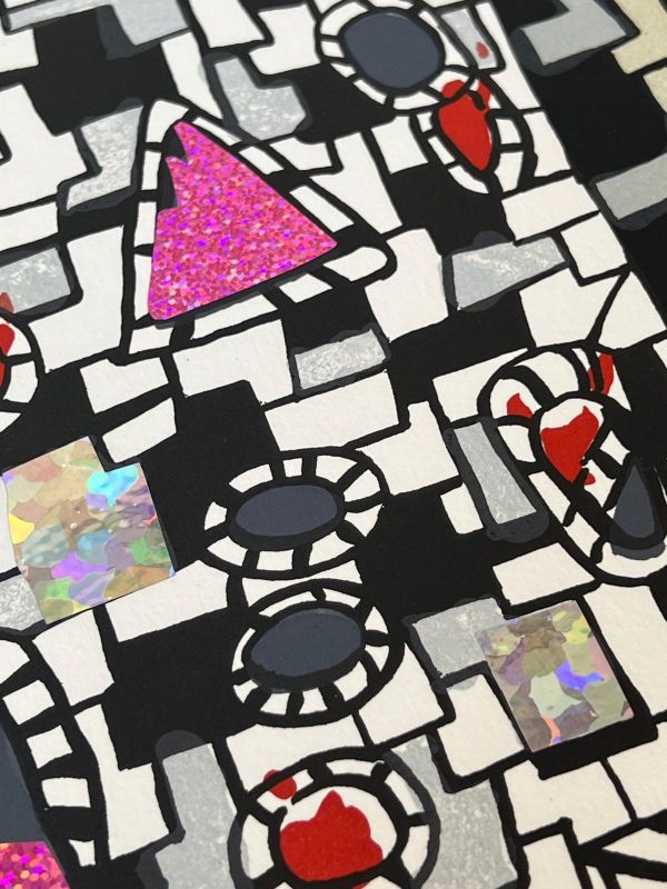La Tour, Carte Tarot n°16 (Lithographie) - Niki DE SAINT PHALLE