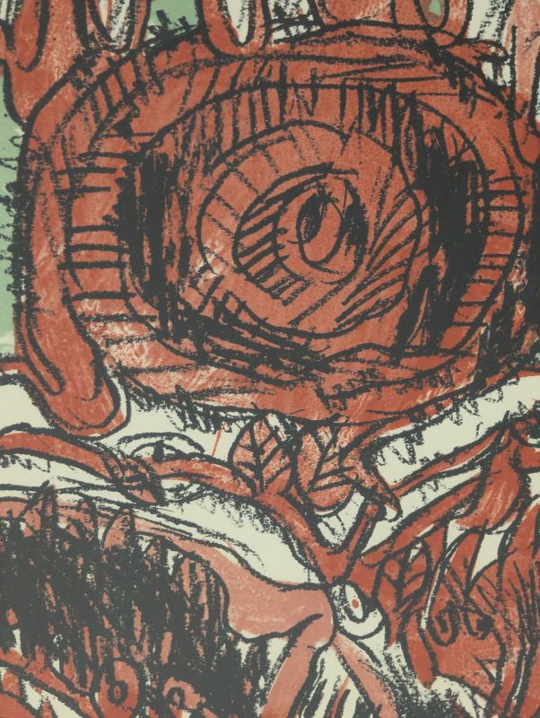 Schismes (Litografía) — Pierre ALECHINSKY — Vista de detalle