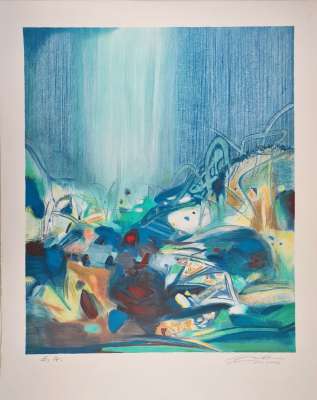 Toute Coude (Lithographie) - Teh-Chun CHU