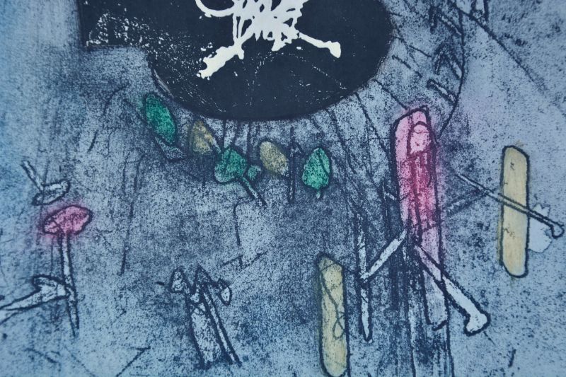 Die Stimmen (Radierung und Aquatinta) - Roberto  MATTA