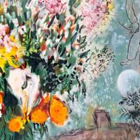 Bouquet illuminant le ciel (Lithograph) — Marc CHAGALL — Detail view